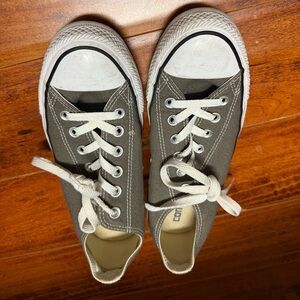 Converse Gray and White Canvas Sneakers